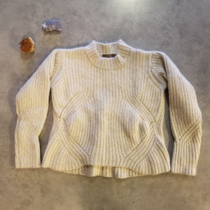 PrAna Chunky Cropped Lambswool Cedric Sweater, S